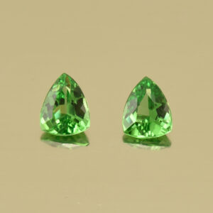 Tsavorite drop trill pair 5.9x4.7mm 1.15cts N ts408 SOLD