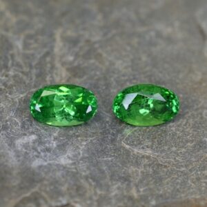 Tsavorite oval pair 10.3x6.4mm 4.86cts ts188 SOLD