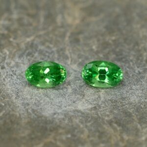 Tsavorite oval pair 5.2x3.3mm 0.67cts ts286 SOLD