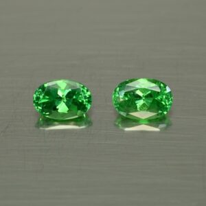 Tsavorite oval pair 6.1x4.2mm 1.26cts ts352 SOLD