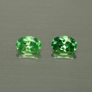Tsavorite oval pair 6.2x4.3mm 1.20cts ts354