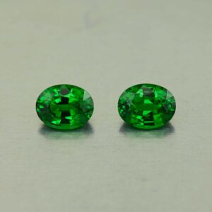 Tsavorite oval pair 8.2x6.3mm 3.34cts N ts690 scaled 1 SOLD