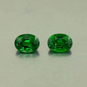 Tsavorite oval pair 8.3x6.2mm 3.62cts N ts691 a SOLD