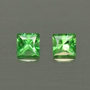 Tsavorite princess pair 3.2mm 0.42cts ts367