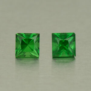 Tsavorite princess pair 4.2mm 1.01cts N ts410 SOLD