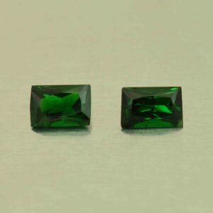 Tsavorite rect princess pair 5.3x3.5mm 0.79cts N ts656