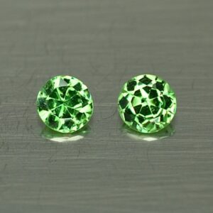 Tsavorite round pair 3.5mm 0.33cts ts359 SOLD