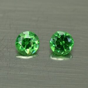 Tsavorite round pair 3.5mm 0.39cts ts357 1 SOLD