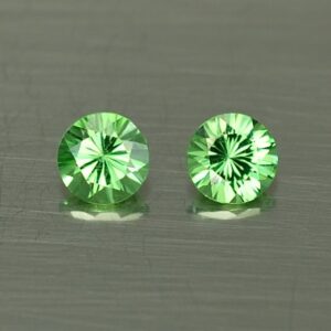 Tsavorite round pair 3.5mm 0.39cts ts358 SOLD