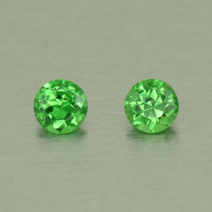 Tsavorite round pair 3.7mm 0.39cts N ts387