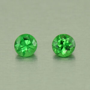 Tsavorite round pair 3.7mm 0.42cts N ts389