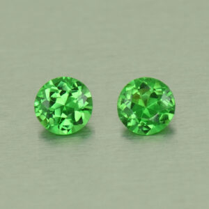 Tsavorite round pair 3.8mm 0.41cts N ts395 SOLD
