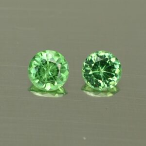 Tsavorite round pair 3.8mm 0.44cts ts274 SOLD