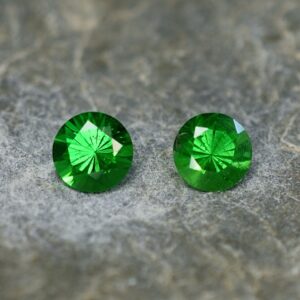 Tsavorite round pair 4.5mm 0.76cts ts257 SOLD