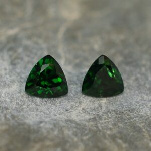 Tsavorite trillion pair 4.0mm 0.58cts ts260 SOLD