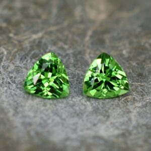 Tsavorite trillion pair 4.0mm 0.61cts ts276 SOLD