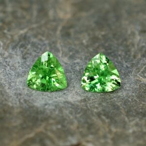 Tsavorite trillion pair 5.1mm 0.95cts ts289 SOLD
