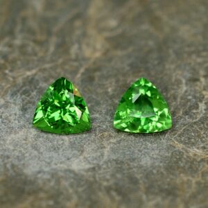 Tsavorite trillion pair 5.6mm 1.26cts ts190 SOLD
