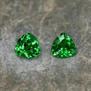 Tsavorite trillion pair 5.6mm 1.43cts ts191 SOLD