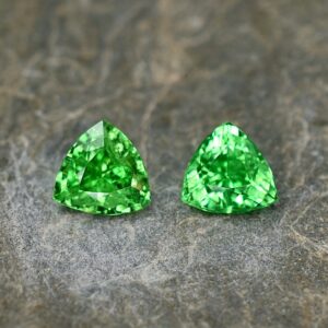 Tsavorite trillion pair 6.1mm 1.89cts ts193 SOLD