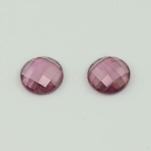 UmbaliteGarnet round rosecut pair 6.0mm 1.59cts N ug1127 a
