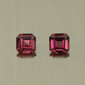 UmbaliteGarnet sq eme cut pair 4.5mm 1.12cts N ug1311