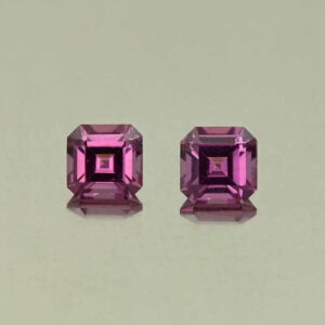 UmbaliteGarnet sq eme cut pair 4.6mm 1.21cts N ug1315