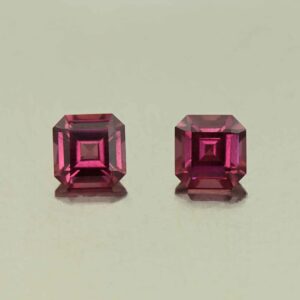 UmbaliteGarnet sq eme cut pair 5.0mm 1.56cts N ug1324