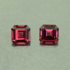 UmbaliteGarnet sq eme cut pair 5.5mm 1.88cts N ug1242