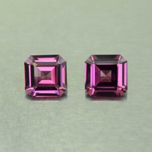 UmbaliteGarnet sq eme cut pair 7.0mm 3.59cts N ug1245 SOLD