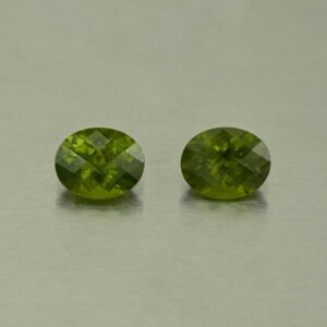 Vesuvianite ch oval pair 10.1x8.1mm 6.03cts N vs259