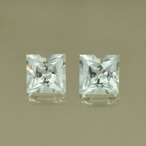 WhiteBeryl princess pair 7.0mm 3.06cts N wb101