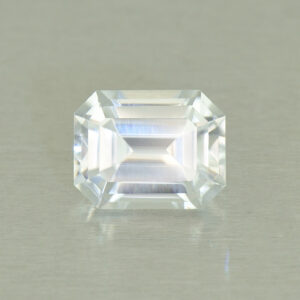 WhiteZircon eme cut 7.5x5.9mm 2.28cts H zn5293 SOLD