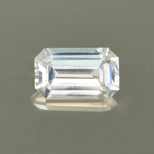 WhiteZircon eme cut 8.4x5.1mm 1.84cts N zn4564 SOLD