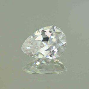 WhiteZircon pear 11.4x8.3mm 3.98cts H zn7241