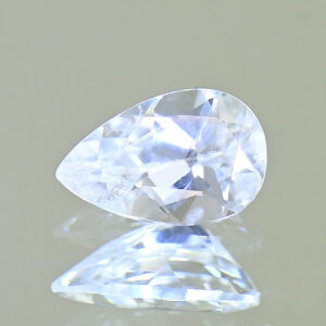 WhiteZircon pear 7.9x5.0mm 1.17cts H zn8019