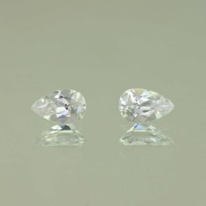WhiteZircon pear pair 7.9x5.0mm 2.31cts H zn3933 scaled 1