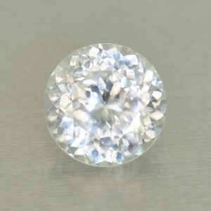 WhiteZircon round 10.0mm 5.77cts H zn5926