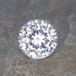 WhiteZircon round 11.5mm 9.10cts H zn627