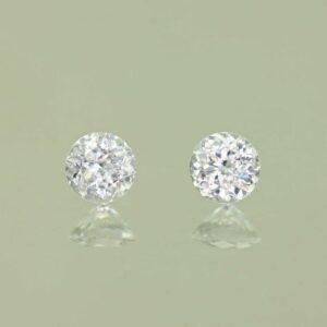 WhiteZircon round pair 4.5mm 1.02cts H zn3651