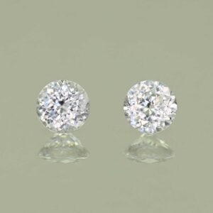 WhiteZircon round pair 5.5mm 1.83cts H zn4266