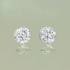 WhiteZircon round pair 5.5mm 1.87cts H zn4267