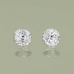 WhiteZircon round pair 5.5mm 1.93cts H zn4271