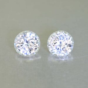 WhiteZircon round pair 8.6mm 7.46cts H zn7048 scaled 1 SOLD
