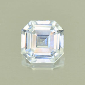 WhiteZircon sq eme cut 6.5mm 1.84cts H zn5594 SOLD