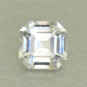 WhiteZircon sq eme cut 6.5mm 2.04cts H zn5929 SOLD