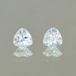 WhiteZircon trill pair 6.5mm 2.89cts H zn5696
