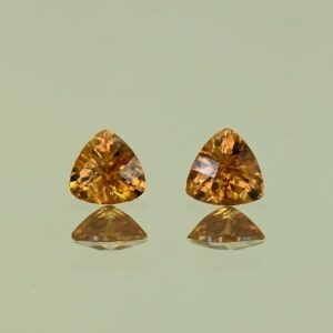YellowOrangeZircon ch trill pair 5.0mm 1.28cts N zn4154