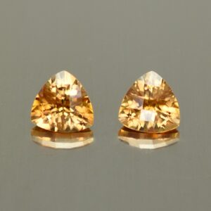 YellowOrangeZircon ch trill pair 5.0mm 1.35cts N zn2797