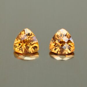 YellowOrangeZircon ch trill pair 5.0mm 1.38cts N zn2821